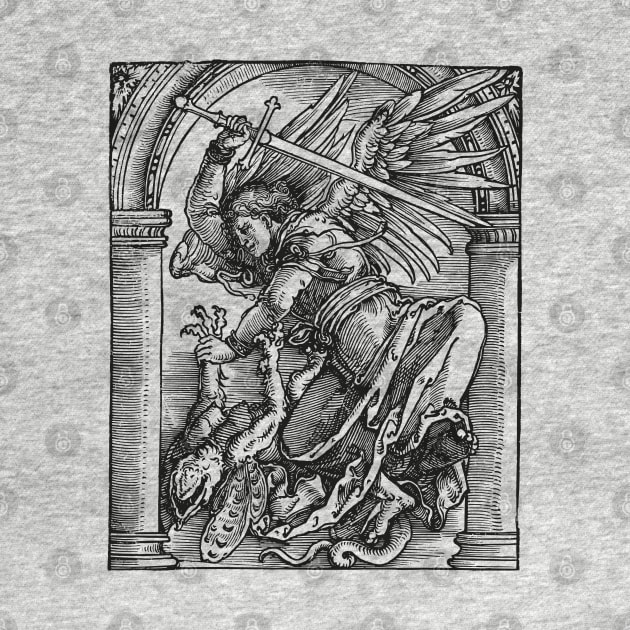 St Michael slays the dragon by Beltschazar